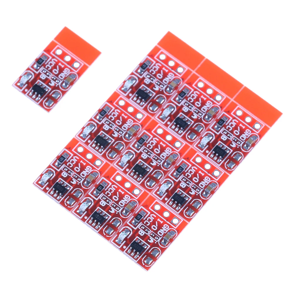 

10Pcs Self-Locking/No-Locking Touch Key Switch Module Touching Button Capacitive Switches Jog 2.5-5.5V TTP223