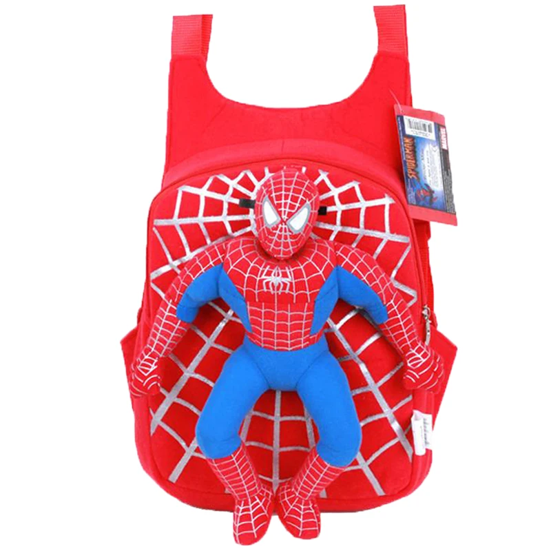 

2018 New Children Cute 3D Spiderman Backpack Baby Schoolbag For Boys Girls Cartoon Spider-man Bags Kids Plush Mochila Infantil