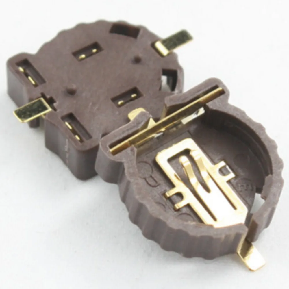 

Wholesale 100pcs Environmentally friendly CR1220 battery holder High temperature resistant 1220 button battery holder with patch