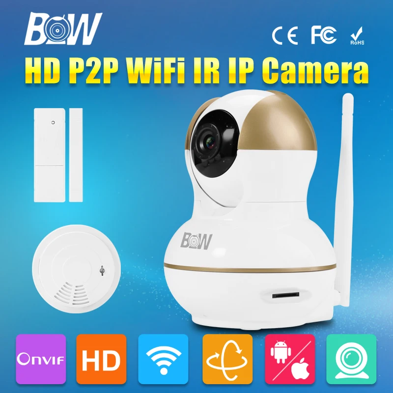 BW Wireless Wifi Mini IP font b Camera b font Dome Surveillance CCTV Onvif P T