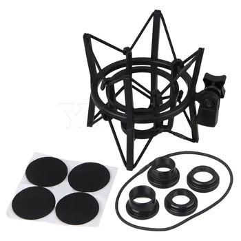 

Yibuy Black Plastic Large Size Square Spider ShockMount Holder for Newman U87