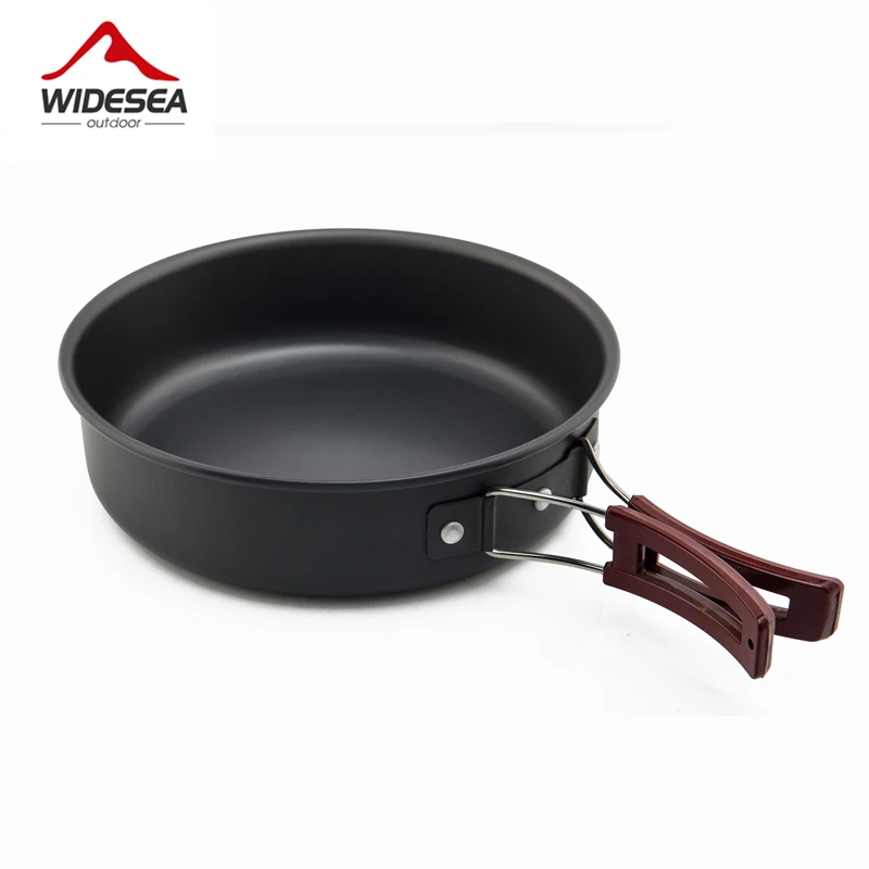 Widesea 4-5 pepoles acampar utensilios vajilla viajes set de cocina al aire libre Picnic mochilero tazón Pan Pot utenils cubiertos