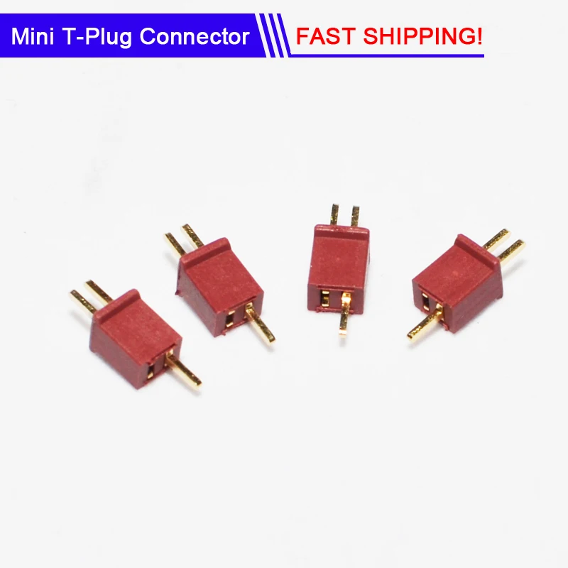 Mini T Plug Connector 10A 30A Gold Plated for Mini Model Mini Multicopter QAV Battery Connector
