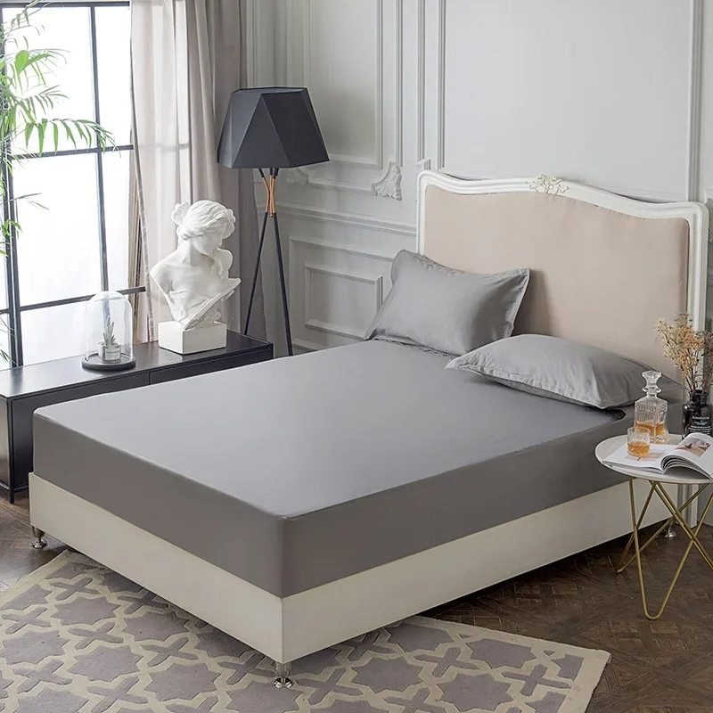  100% Cotton Waterproof Mattress Cover All-inclusive Non-slip Soft Comfortable Mattress Protector Fo