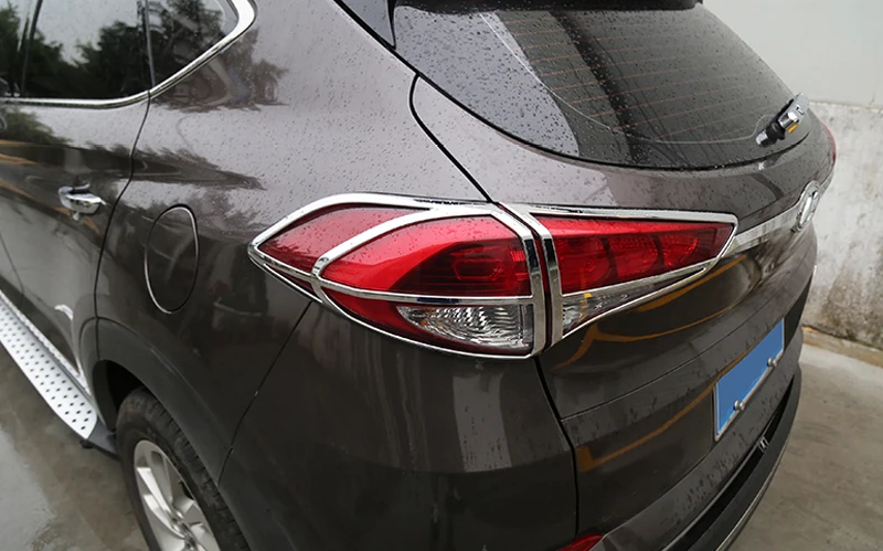 ABS Хромированная внешняя отделка задний фонарь Крышка лампы 4 шт. для hyundai Tucson