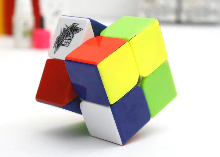 Cyclone Boys магический куб 2x2x2 Stickerless Cubo speed Cube 2x2 Пазлы игрушечные кубики для детей 50 мм