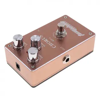 

Adjustable Chorus Guitar Electric Effect Pedal Low Noise True Bypass Guitar Parts with Battery