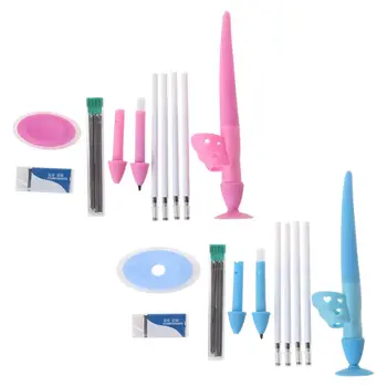 

Soft Silicone Pencil Grip Corrector Auto Pencil Creative Ergonomic Training Children Writing Aid Grip Posture Correct Tool