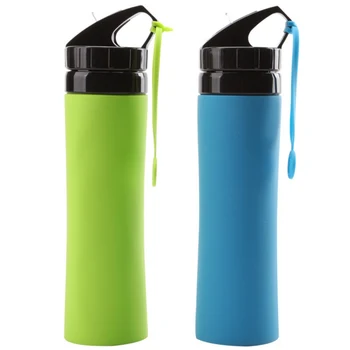 

500ml Water Bottle Women Men Silicone PP Portable Compact Folding Sport Outdoor Hiking Drinking Supply
