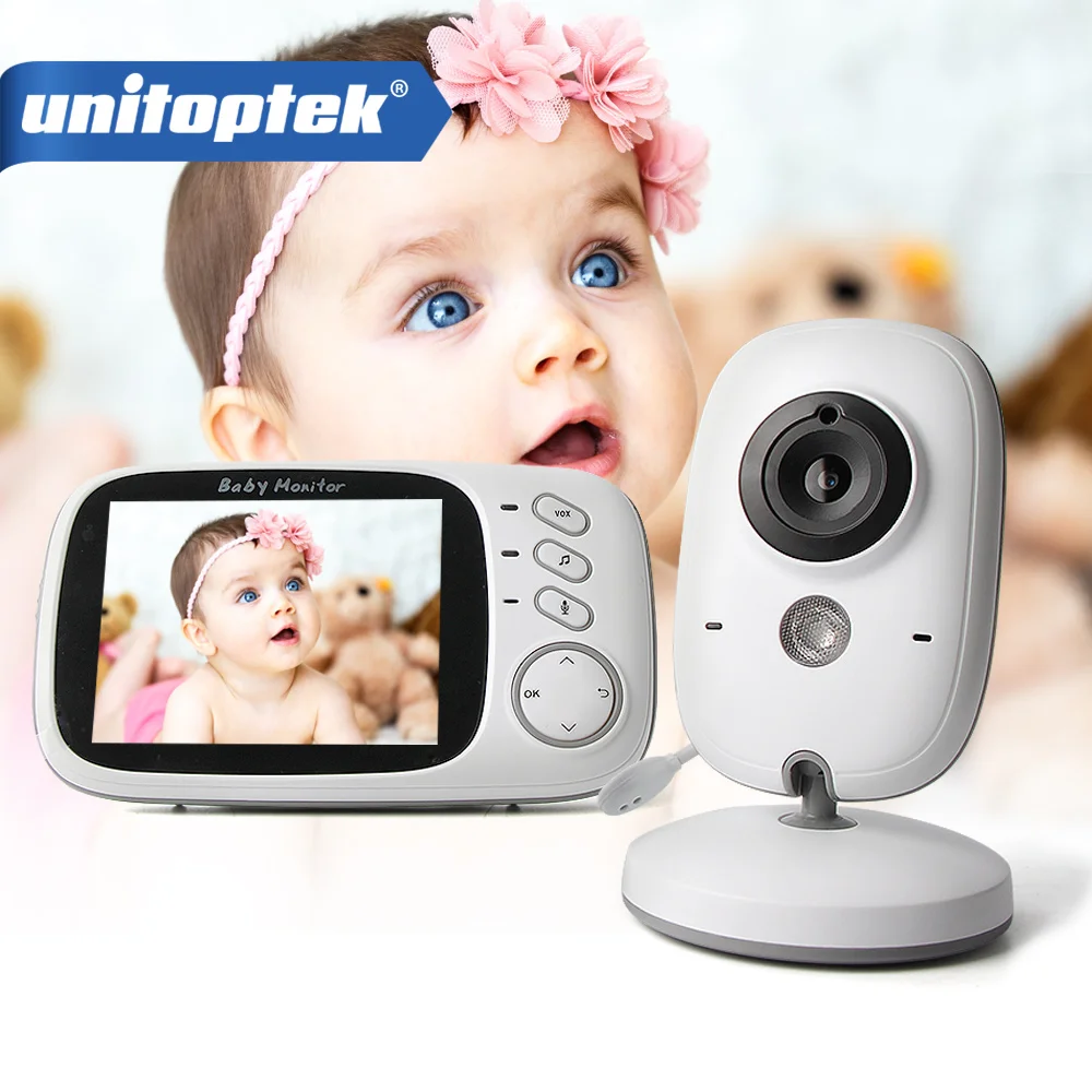 2 4 ГГц беспроводной детский монитор с 3 дюймов Цвет 320x240 няня Babyfoon видео камера