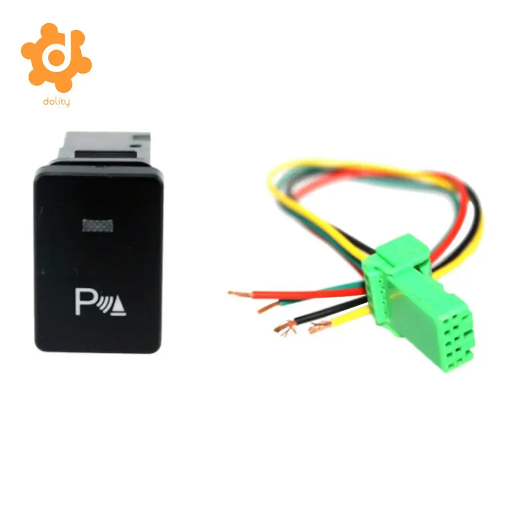 4 Pole Push Button Switch Blue LED for Toyota Camry Land Cruiser Hilux