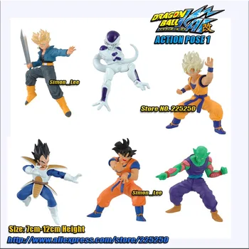 

Japan Anime DRAGONBALL Dragon Ball Z/Kai Original BANDAI Gashapon Toys Figure HG PLUS Action Pose 1 All Set 6 Pcs