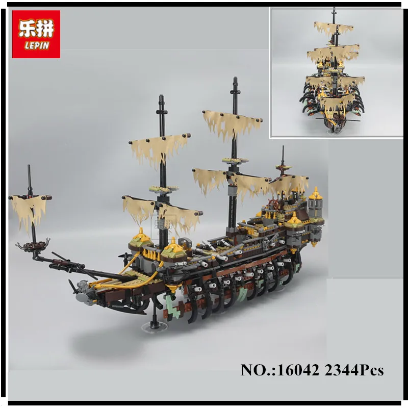 

IN STOCK Lepin 16042 2344PCS Movie Series Pirate Ship The Slient Mary Set Children Educational Building Blocks Bricks Toy Model