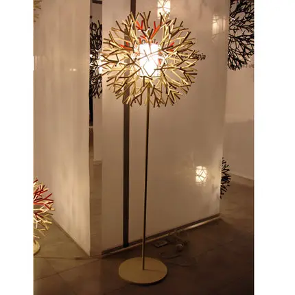 Art Decoratoin Metal Floor Lamp Creative White Coral Shape Tree Bedroom Light Living Room Light Free Shipping
