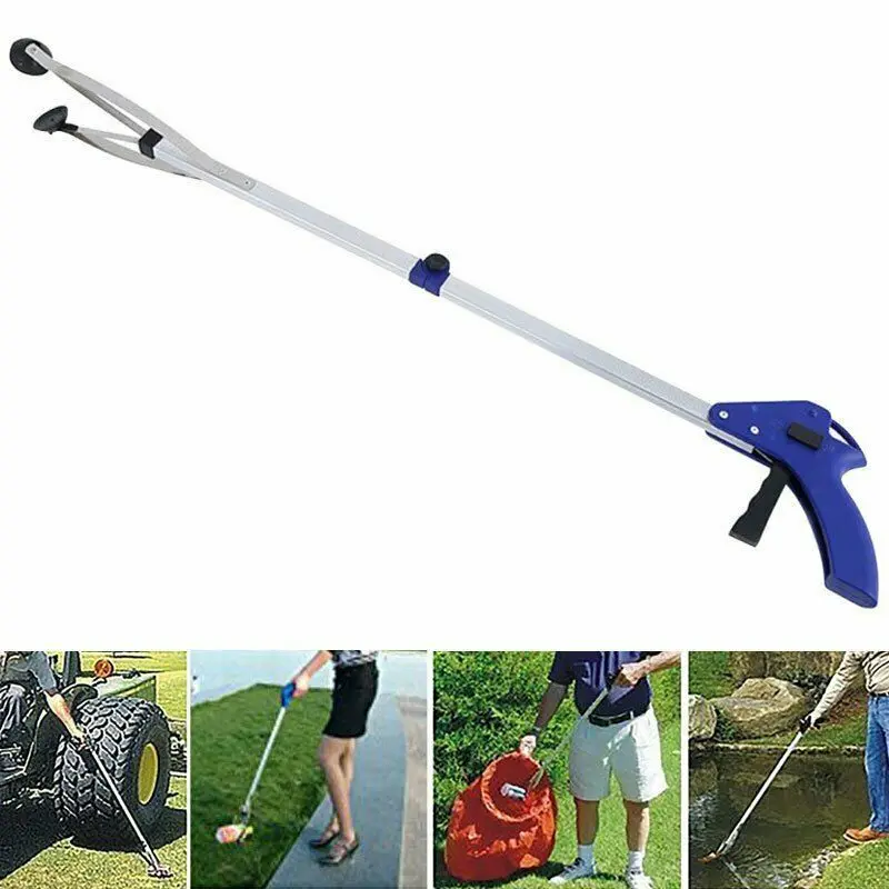 

33" Pick Up Helping Hand Foldable Grabber Long Reaching Arm Extension Tool Trash