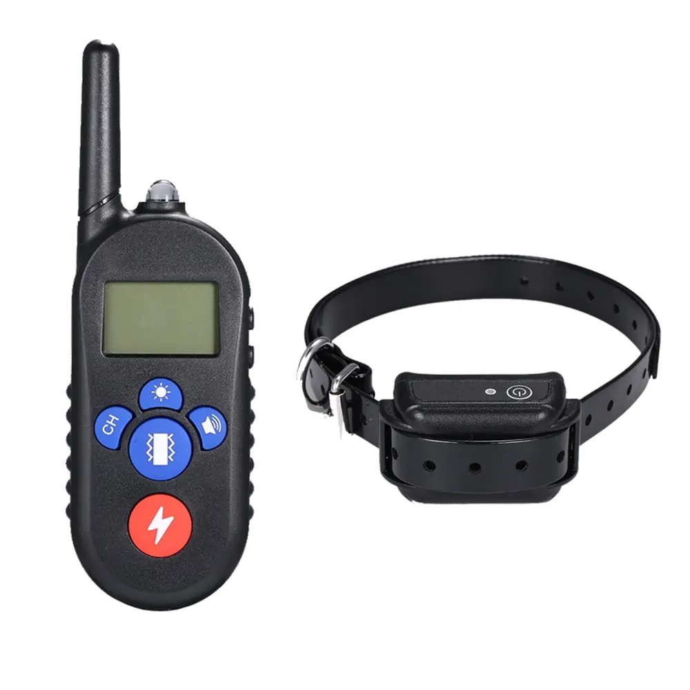 

Pet Dog Training Collar Pet Training Collar Dog Trainer Waterproof Rechargeable Remote Electric Shock Dog Training Collar