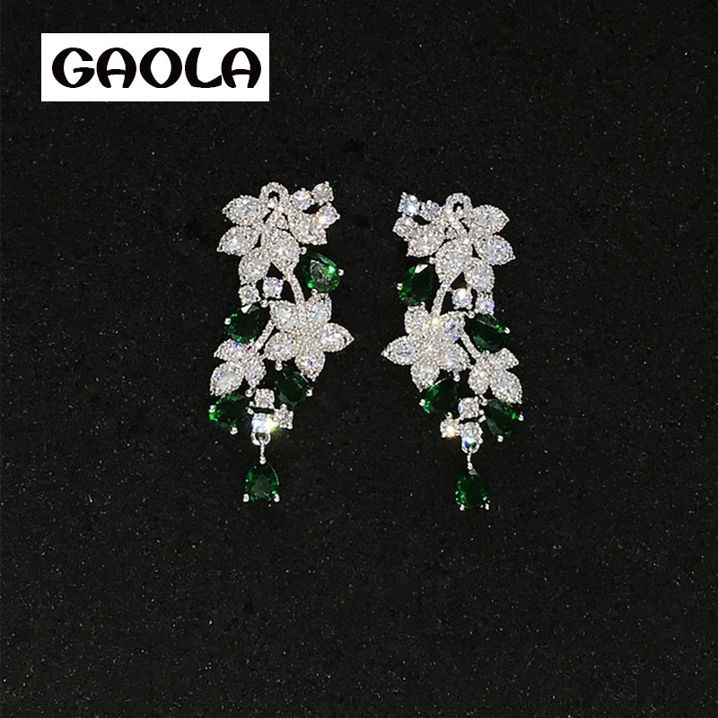 Серьги из циркония для женщин и девочек GLE5481 2016|earrings online|earring backearrings sparkle |