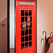 3D двери Стикеры Европейский Великобритании телефонная будка настенные наклейки обои дверь Стикеры s ПВХ Самоклеющиеся съемный дома Декор для двери