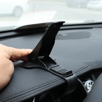 

Universal ABS Car Phone Holder GPS Navigation Mount hud Clip Fold Mobile Phone Clamp Dashboard Cell Phone Holder Stand