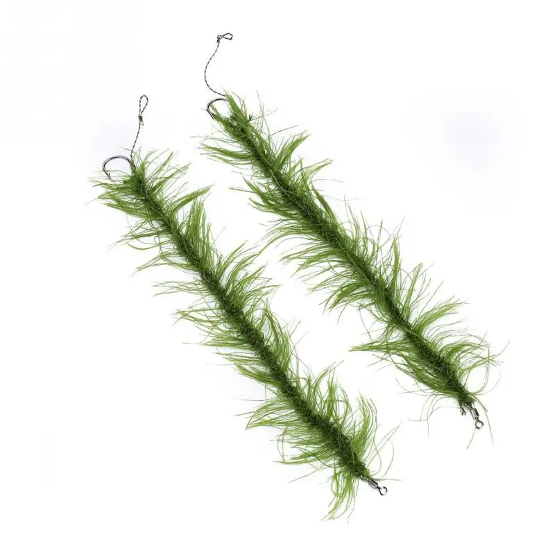 Lifelike Seaweed Line Hook Carp Fishing Hair Rig Braid Fishing Line