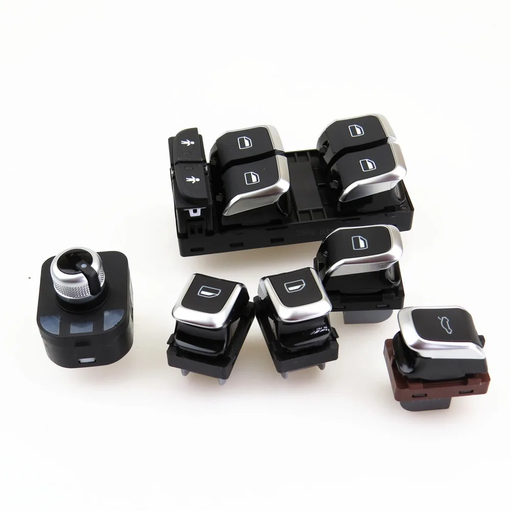 Buy FHAWKEYEQ 6 x Chrome Side Window Master Control