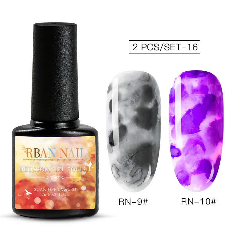 RBAN NAIL Blossom УФ-гель для ногтей Набор DIY цветущие цветы шаблон светодиодный Гель-лак для ногтей Полупостоянный гибридный УФ-лак - Цвет: ZH04539