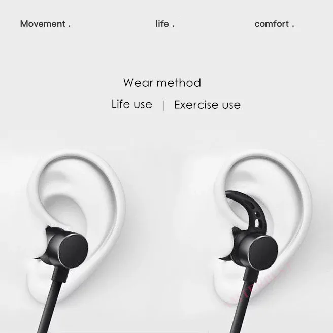 AMTERBEST 3D стерео Bluetooth наушники с шейным ободом спортивные беспроводные магнитная
