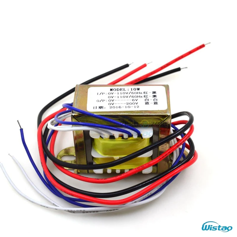 IWISTAO 10W Power Transformer EI for Tube Preamplifier 200V/20ma 6V/1A Audio HIFI DIY - ANKUX Tech Co., Ltd