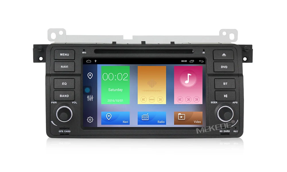 2+ 32G 7 дюймов Android 9 для bmw E46, M3, автомобильный dvd, gps навигация, wifi, BT, canbus, радио, RDS, четырехъядерный, 1024x600, поддержка obd2, dvr