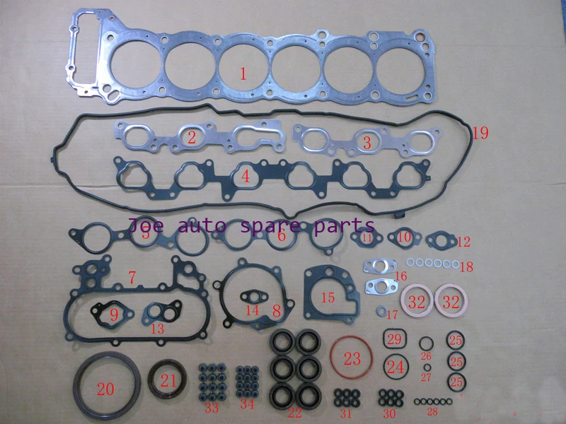 1FZ 1FZFE Engine complete Full Gasket Set kit for Toyota LAND CRUISER / BUNDERA /100 4.5L 4477CC 1992-2006 10089700 11115-66031