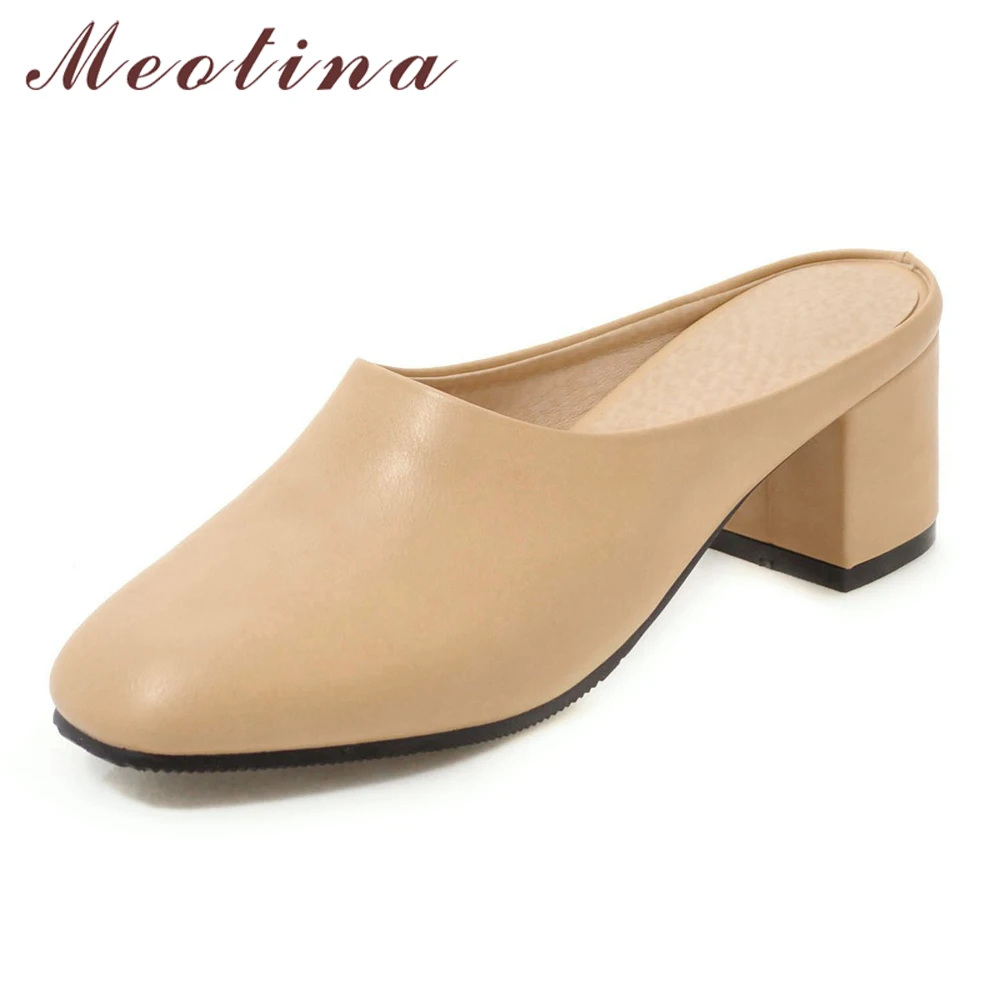 white heels with square toe