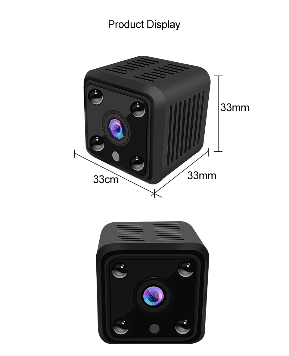 LOOSAFE мини IP камера Smart 720P HD ночное видение маленькая видеокамера микро Onvif P2P телефон дистанционного видеонаблюдения PTZ камера