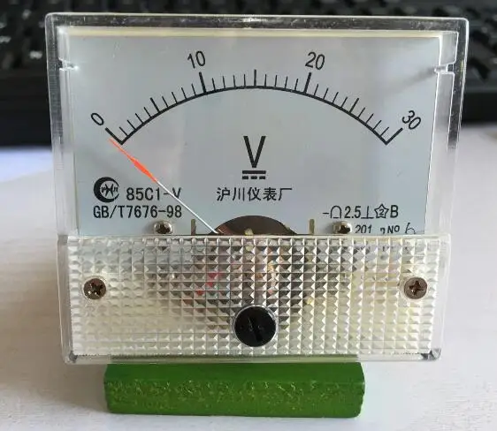 

85C1 DC 0-30V pointer type dc voltmeter voltage meter mechanical header