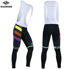 Siilenyond зимний комбинезон для велоспорта с 3D противоскользящим гелевым подкладом, сохраняющий тепло, для горного велосипеда, плотные удобные велосипедные брюки