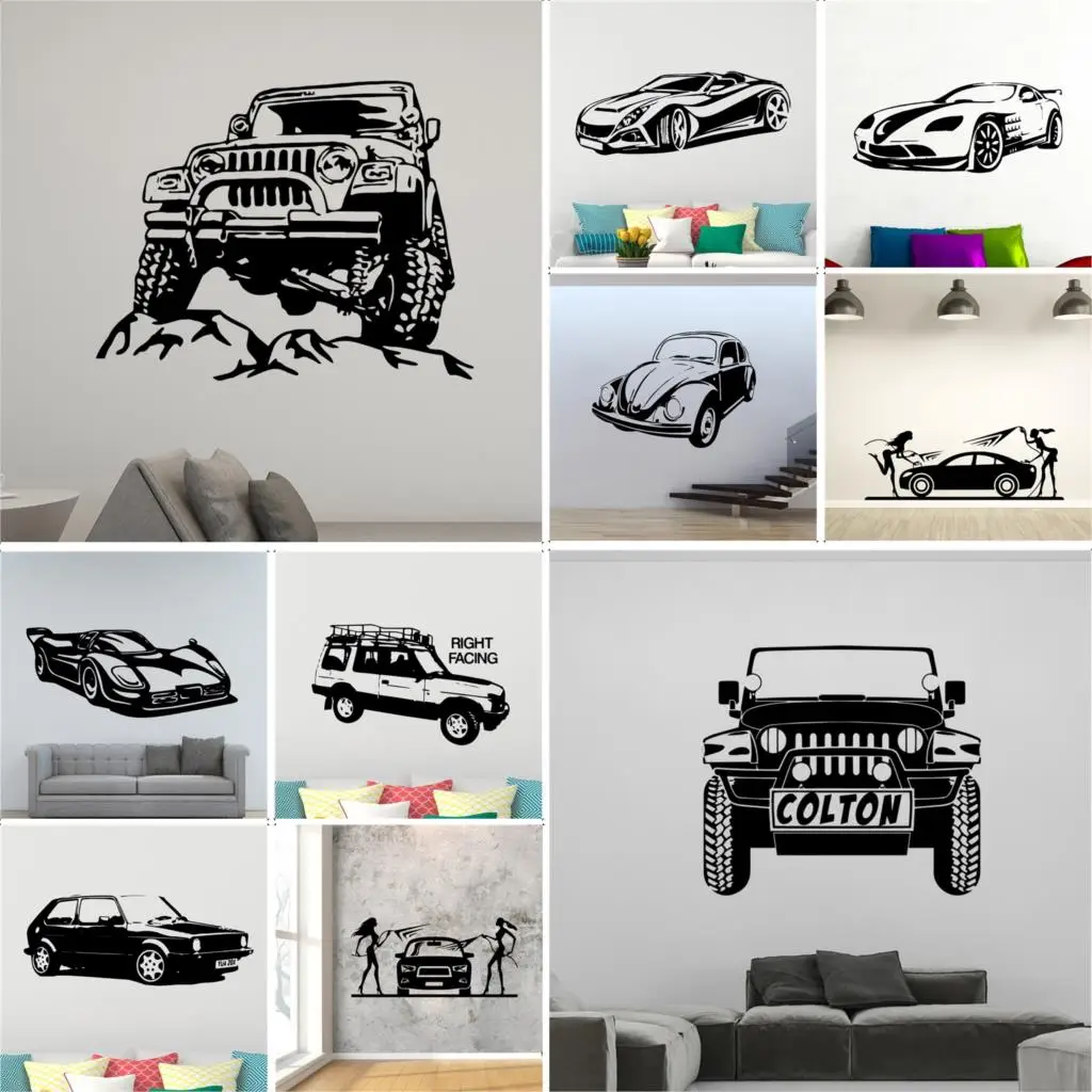 

Wall Decal cross country vehicle Family Wall Stickers Mural Art Home Decor Home Decor Children House Wall Decal Home Decor