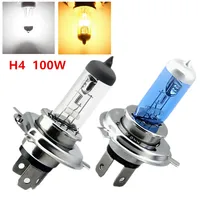 12v Lighting h4 100w 4300k 6000k Cars pure white yellow halogen headlight bulbs fog styling 1