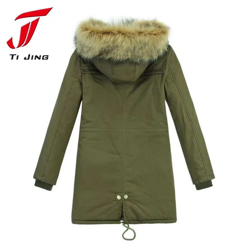 Hot Sale Plus Size parka Winter Coat Women Winter Jacket Cotton Padded Female Long Section ...