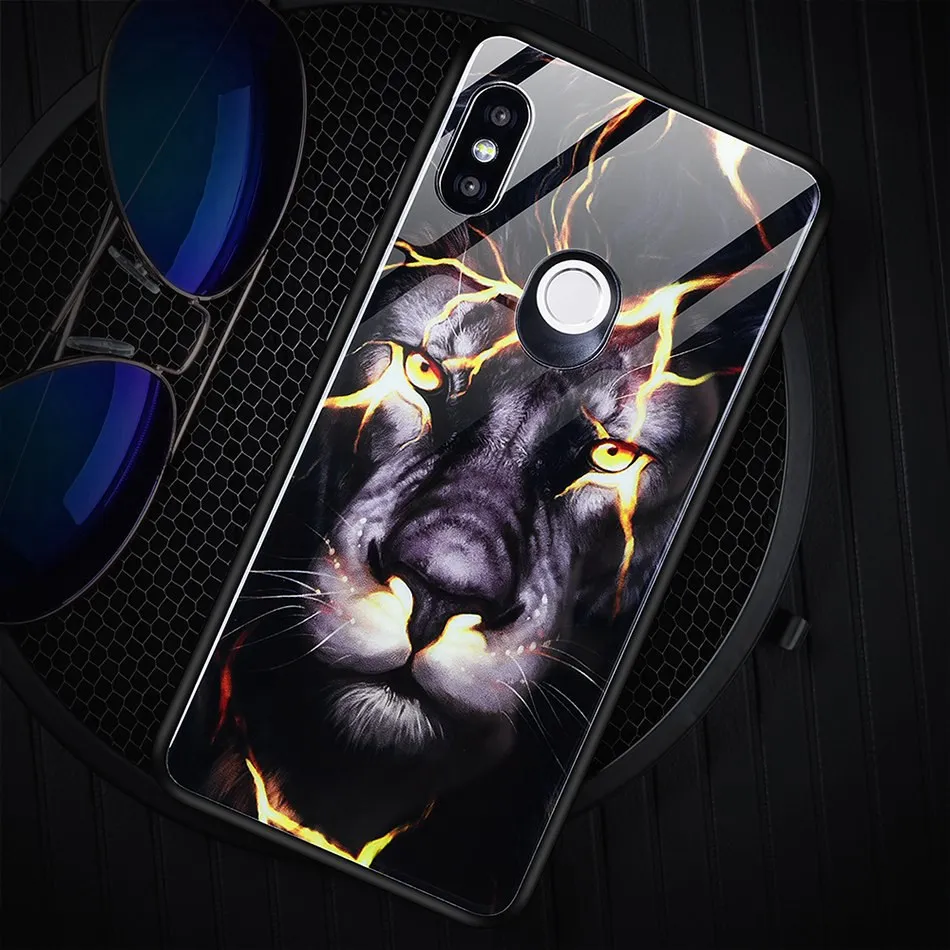 Artisome Xiaomi Redmi Note 5 Case 360 Tempered Glass Case For Xiaomi Redmi 4X Note 5 Pro 5 Plus Case Animal Patterned Cover Capa (3)