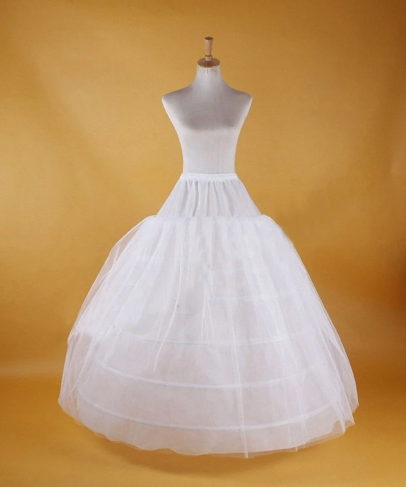 Bridal Hoop Skirt Wedding Petticoat Accessories Crinoline Slip White