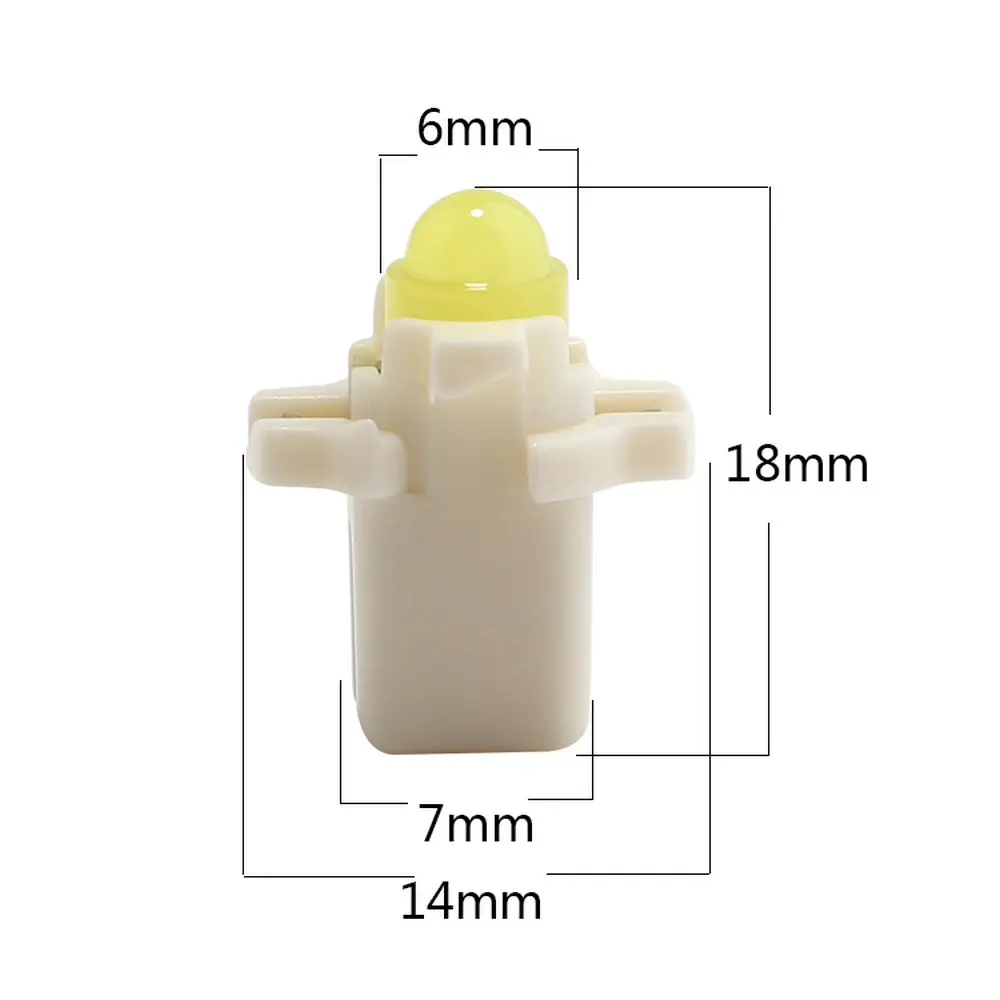 YM E-Bright 10X B8.3D COB 1 SMD 12V B8.3 D лампа накаливания на панель приборов Предупреждение ющий индикатор светильник интерьерный светильник на танкетке инструмент