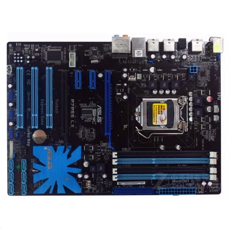 

Socket LGA 1156 For ASUS P7P55D LE Desktop Motherboard P55 i3 i5 i7 DDR3 16G Used Mainboard ( P7H55 P7H55-M LX LE)