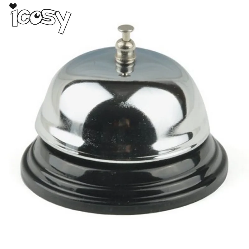

Stainless Steel Bar Bell Restaurant Hotel Service Steel Bell Ring Reception Desk Call Ringer Kitchen Timer Bar Accessories