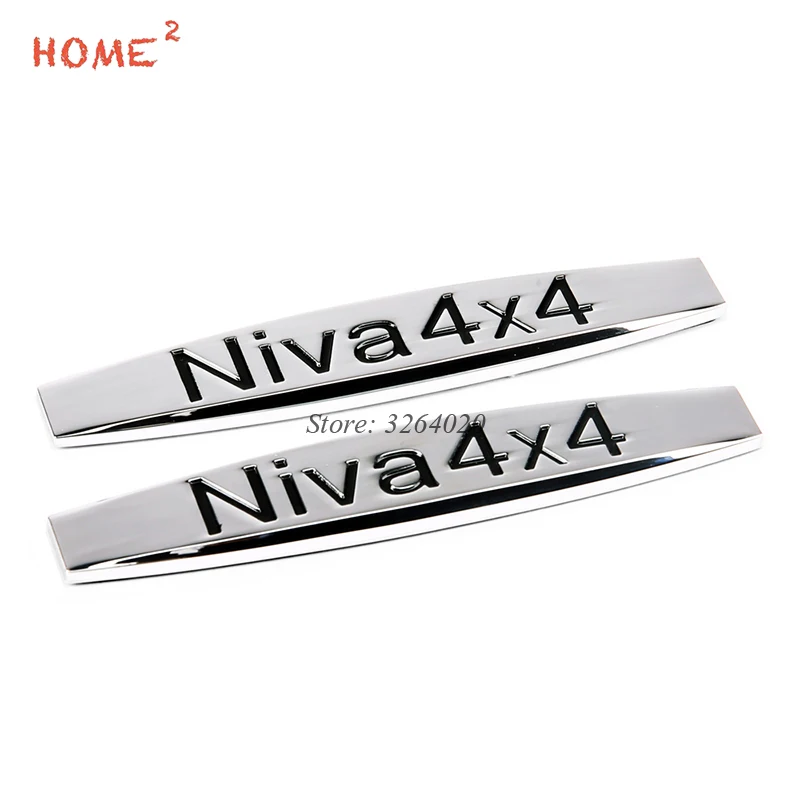 

Car Styling for NIVA 4X4 Logo Side Stickers Auto Fender Modified Decals Badge Emblem for LADA NIVA Safari Granta Priora Vesta
