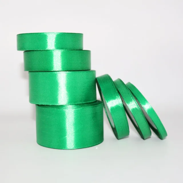 25 Yards Dark Green Silk Satin Ribbon Wedding Party Decoration Gift 25 Yards Dark Green Silk Satin Ribbon Wedding Party Decoration Gift Wring Christmas Arel Fabric Ribbons