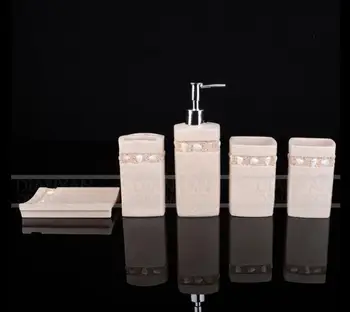 

Fashion shell bathroom 5 pieces of bathroom toiletries 5 pieces of preferential image color