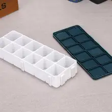 XRHYY Artist paint палитра коробка 12 больших глубоких колодцев герметичные для акварели, гуаши, акрила