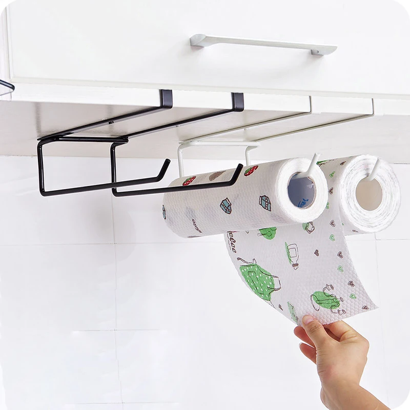 Железная Краска держатель для кухонных бумажных полотенец стойка штамповка не легко ржаветь для хранения предметов и одежды гардероба