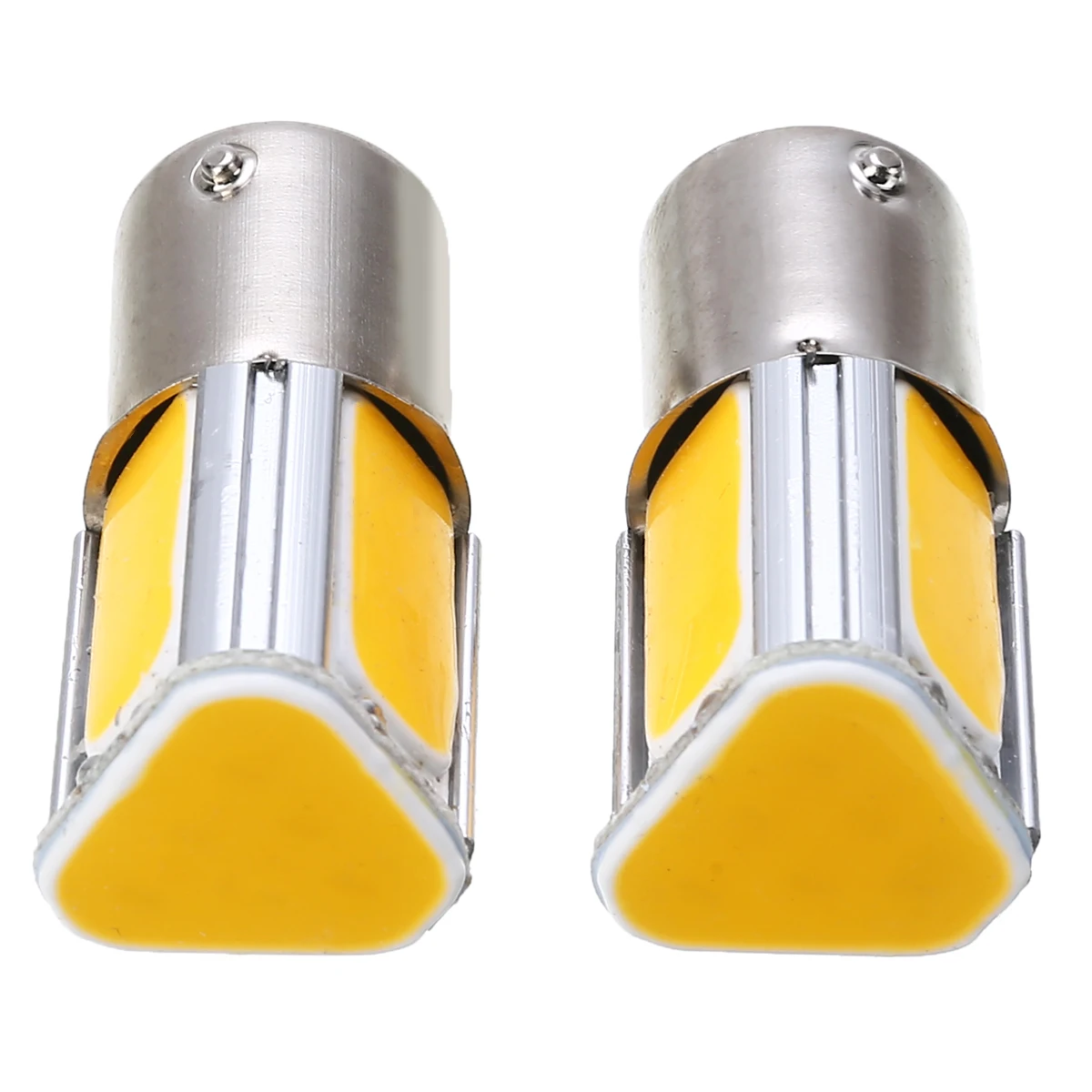 

2Pcs 12V BA15S P21W 1156 LED Car Backup Reverse Light Amber Yellow Bulb 3500K LED Lamps Lighting Lamp