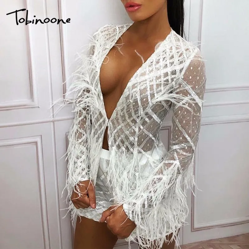 

Tobinoone 2018 Winter Sequin Two Pieces Set women Sexy Long Sleeve Top And Shorts Suit Runway Casual Womens Tracksuit Sets