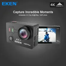 Оригинальная Экшн-камера Eken H9r Plus 4k 30fps с Ambarella A12 и сенсором 34112 отлично подходит для спортивной камеры go Водонепроницаемая профессиональная камера